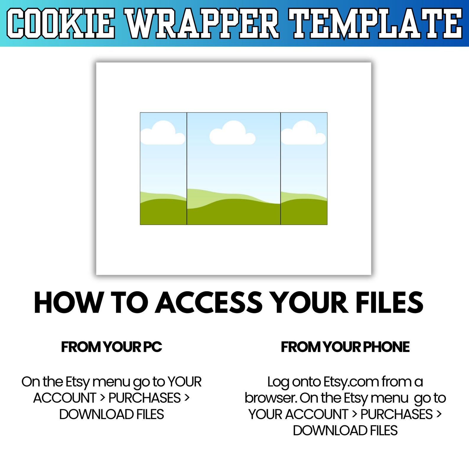 Cookie Launcher Rapper Cookie Wrapper Template: Cookies Bag Customizable Party Favor Label - Etsy