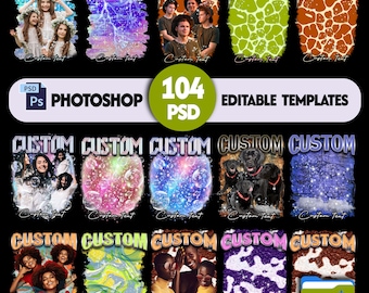 Bootleg T-Shirt Design Templates: 104 Editable Photoshop PSD Files Bootleg Designs