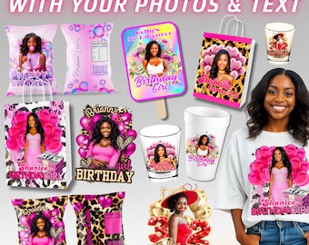 Personalized Birthday Party Design Bundle: Party Favor Pack, Custom Your Own  Favors