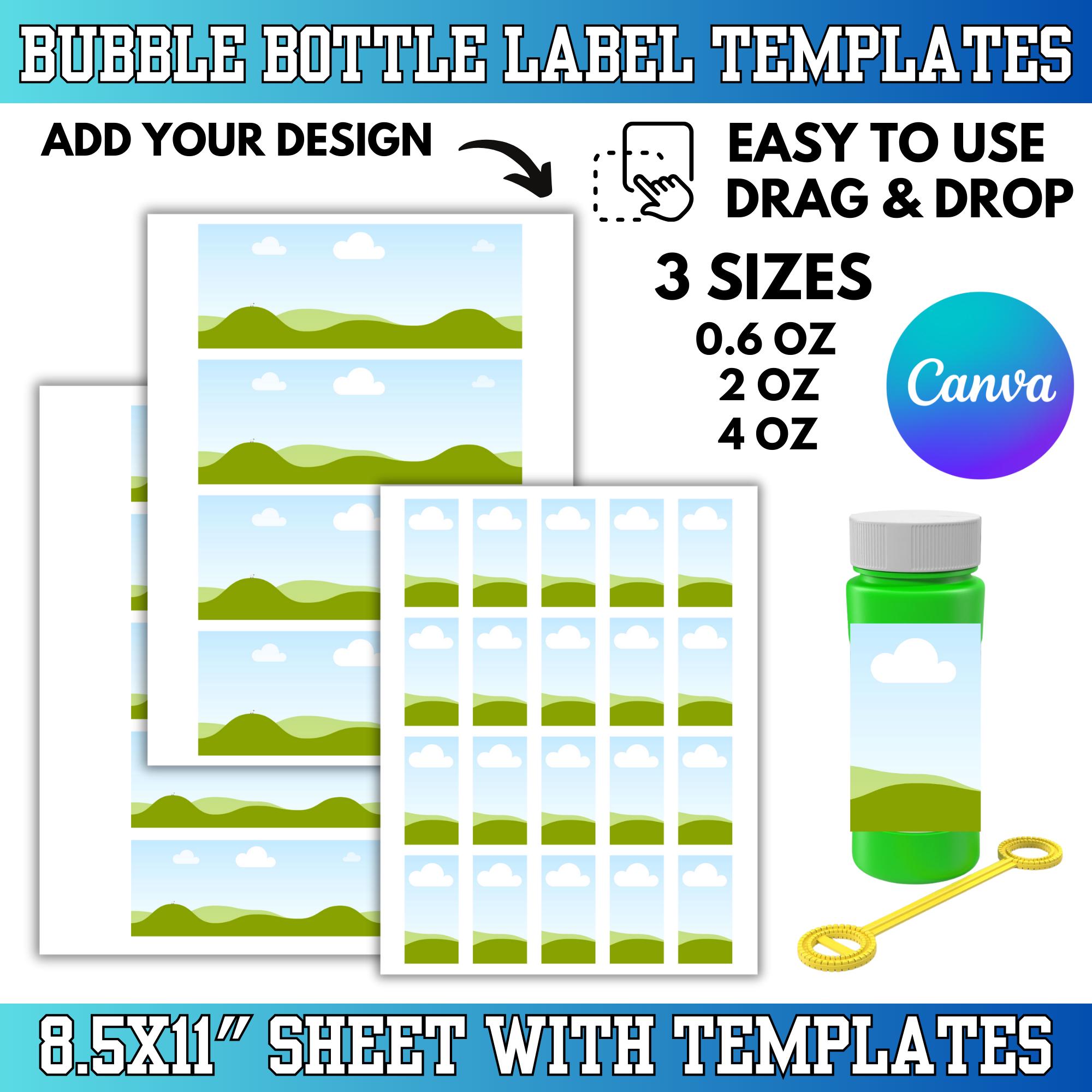 Image 4 for Bubble Bottle Label Template