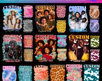 Custom Bootleg Shirt Design: 90s Custom Rap Tee Canva Template (Digital Download, 106 Designs)