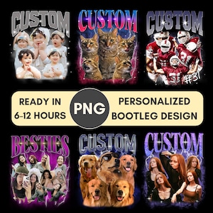 Custom Bootleg Rap Tee PNG: Personalized Vintage Graphic Design, Make Your Own Bootleg