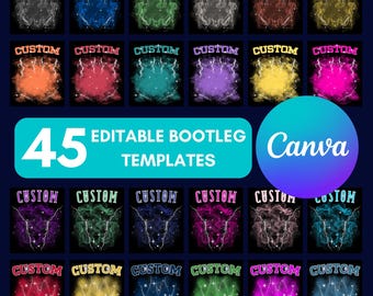 Modèle de chemise bootleg personnalisé : modèles de t-shirt rap des années 90 (modifiables sur toile, téléchargement numérique)