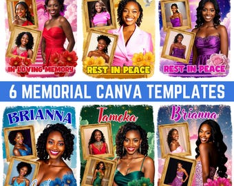 Memorial T-Shirt Canva Template: In Loving Memory Photo Design, Funeral Remembrance