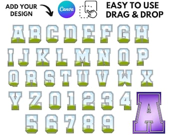 May include: A sports font template featuring the alphabet and numbers in a clear, outlined style with a green field design at the base. The text "SPORTS FONT TEMPLATES" and "LETTERS NUMBERS TEMPLATES" are displayed at the top and bottom.