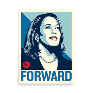 Kamala Harris Shepard Fairey Forward Poster di qualità museale 16"x20" o 18"x24"
