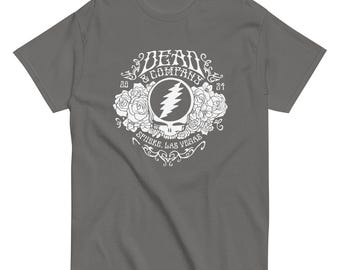 Dead & Co Sphere 2024 Las Vegas Floral Design Grateful Dead Unisex classic tee Gildan 5000 Deadhead White Logo Multiple Colors