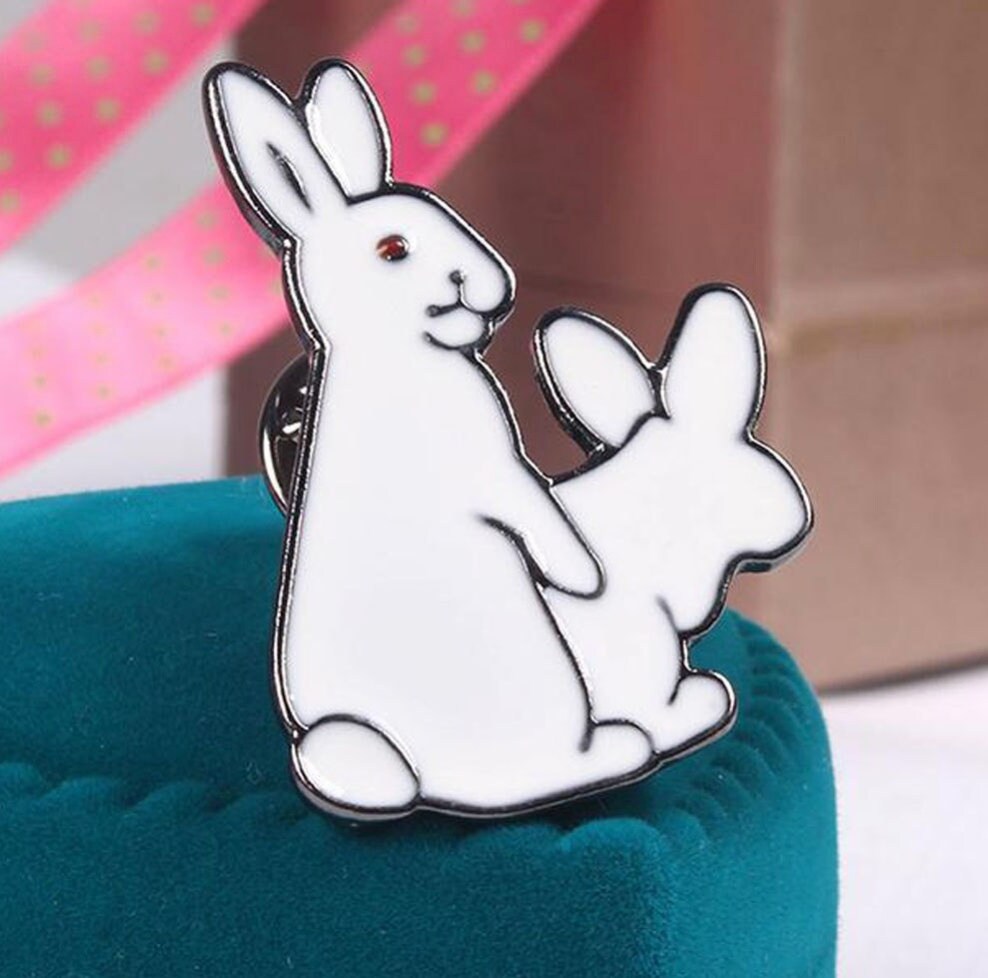 Humping Bunnies Horny Rabbits Cute Enamel Pin - Etsy