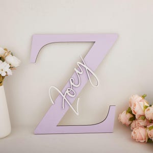 Custom Wall Name Sign for Wall,Letter Capitalized Name Sign,Door Sign,Modern Name Sign,Wall Decor,Nursery Decor,Baby Shower Gift
