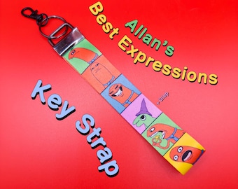 Best of Allan Key Strap | Smiling Friends | 5.4 in/14 cm Durable Keychain