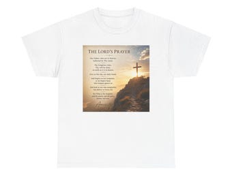 The Lord's Prayer T-Shirt | Christian Cross Prayer Tee