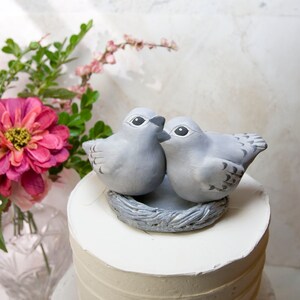Vert Pale Se Blottir Amour Oiseau De Gateau Souvenir De Etsy