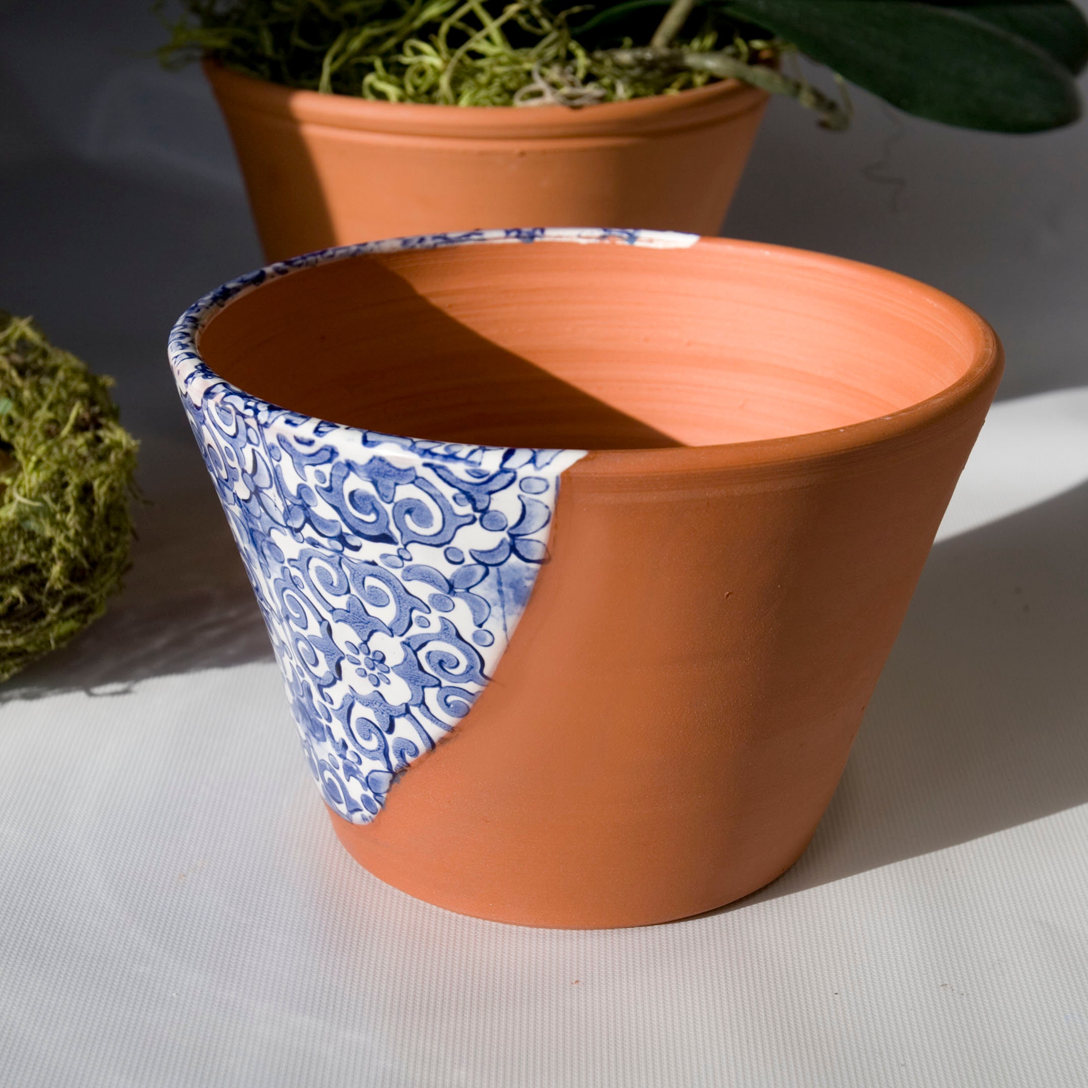 Terra Cotta Shaped Planter Tumbler with Magnetic & Removable