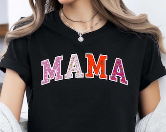 Fall Mama Shirt, Cute Pumpkin Mom T-Shirt, Halloween Mama Tee, Pregnancy Reveal, Gift for New Mom