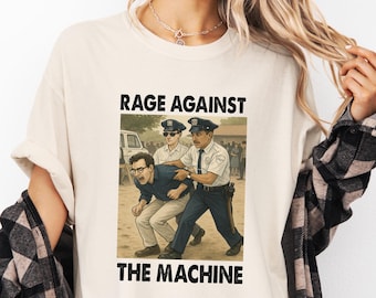 Bernie Sanders, Rage Against The Machine Shirt, Fight Oligarchy Tour Shirt, Political Activism Tee, 1963 Arrest Photo Tee,  Resistance Shirt
