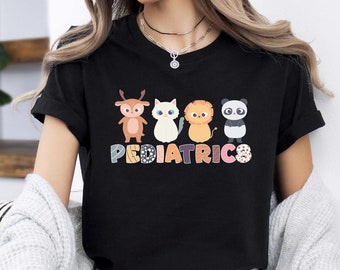 Funny Pediatric T-Shirt, Pediatrics Animal Shirt, Peds Nurse Shirt, Pediatric Nurse Gift, Cute Pediatric Shirt, Gift For Nurse,Pet Lover Tee