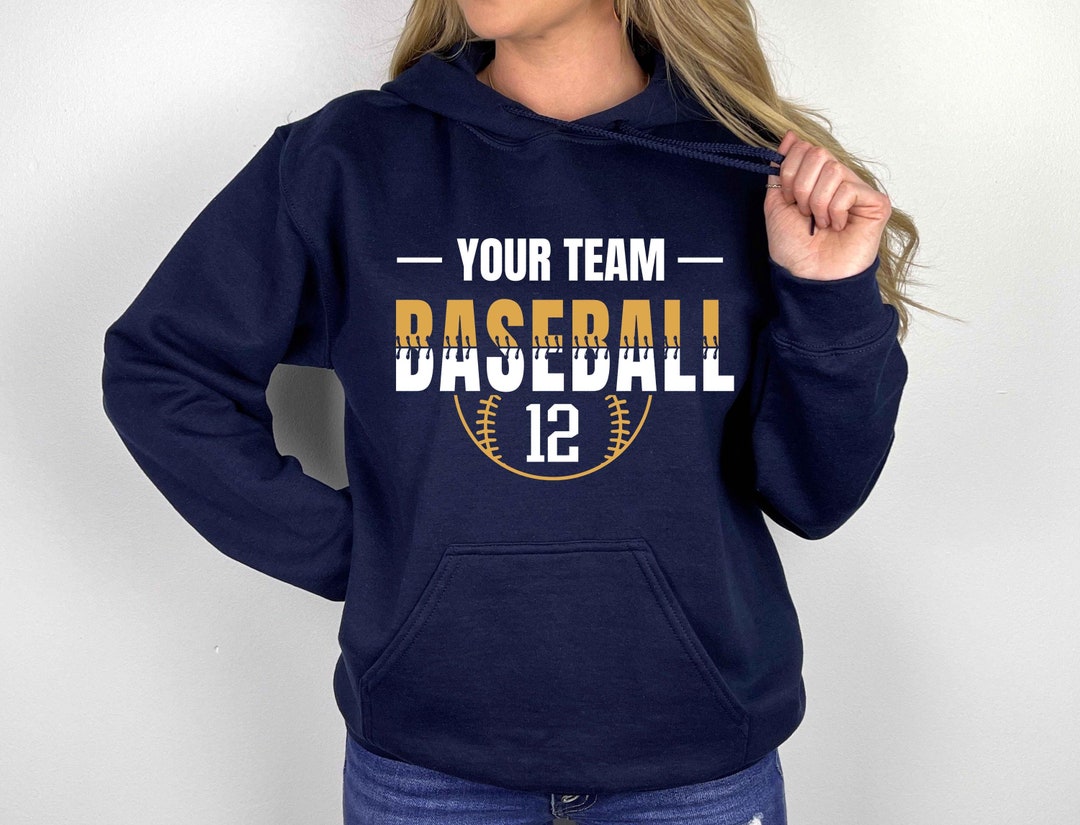 Custom Team Personalized Baseball Hoodies Name And Numbered