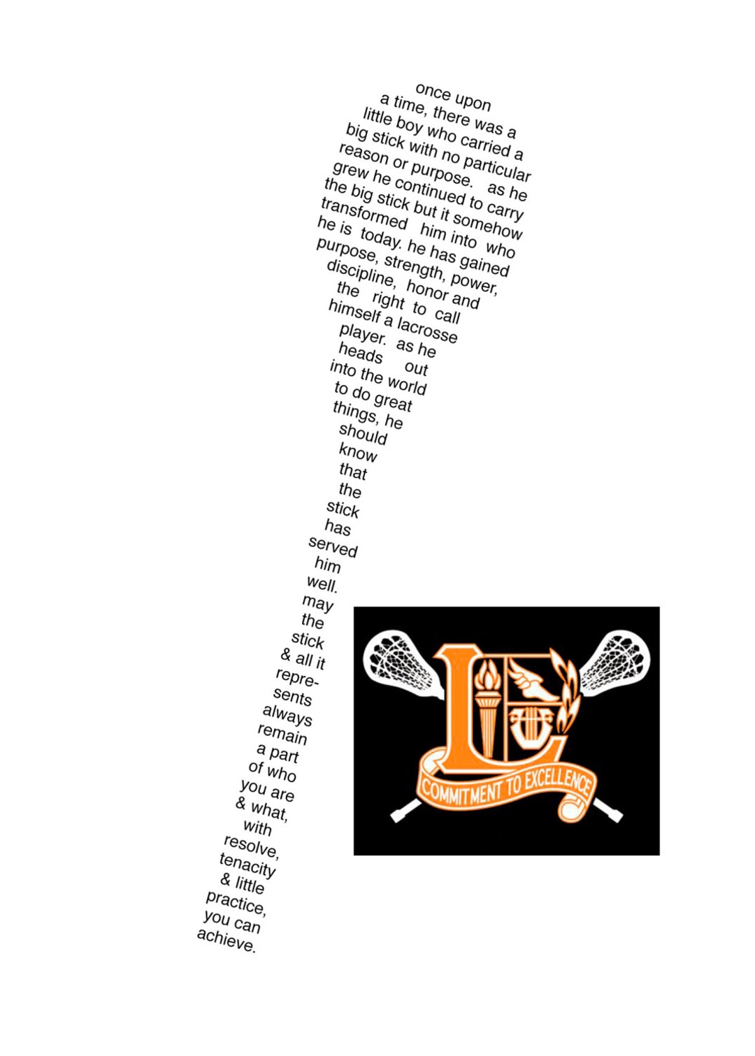 Custom Lacrosse Poem for Graduates mens and Ladies Etsy