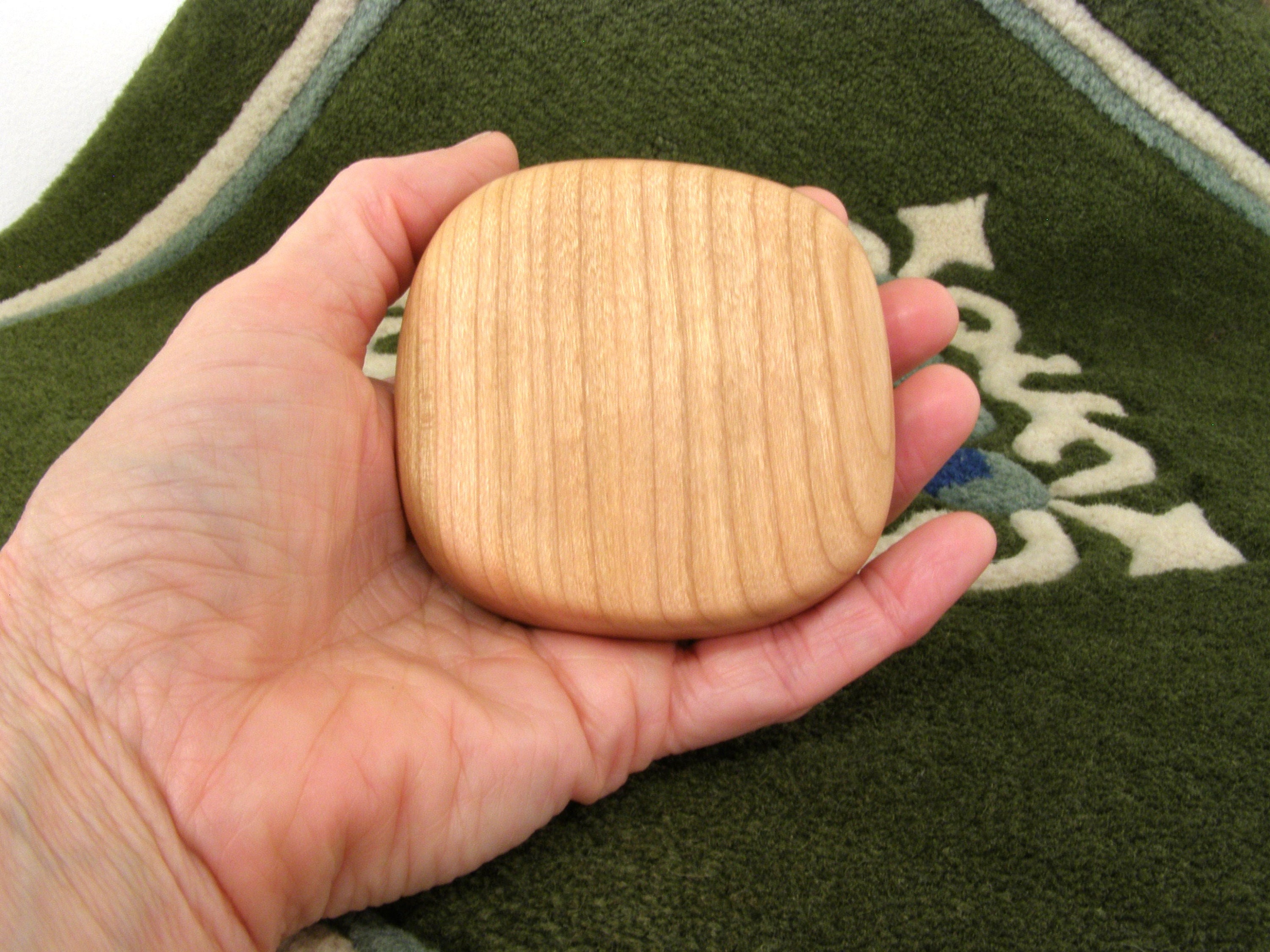 Pagan Rattle Shaman Rattle, Cherry Wood, Sacred Wood, Talisman, Meditation Altar ...