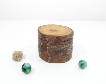 Cherry Branch Wooden Box, engagement ring box, ring box, proposal box, small urn, pet urn, keepsake box, personalize, wooden jar, wood art