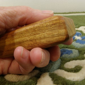 Magnolia Wood Triangle Spirit Shaker, Limited Edition, Sacred wood, sound therapy, pagan, journey, shaman rattle, sound bath, meditation image 3