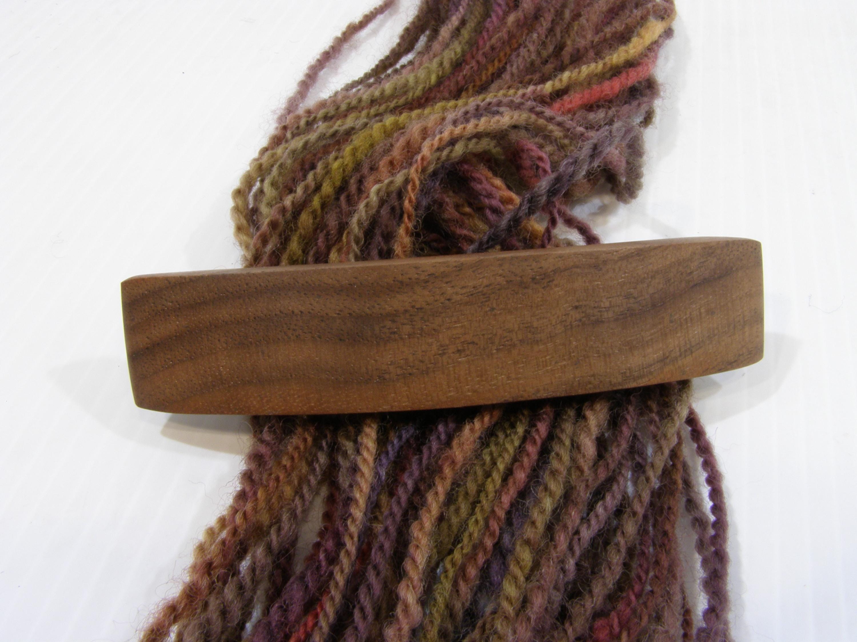 Large Black Walnut Wood Hair Barrette, Lifetime Guarantee, natural hair barrette, long thick hair, french clip, hair accessory