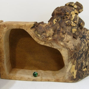 Birdseye Maple Burl Box 87 Cu. In. valet box, 5th anniversary gift, wood jewelry box, keepsake box, wood urn, pet urn, cremation urn image 4