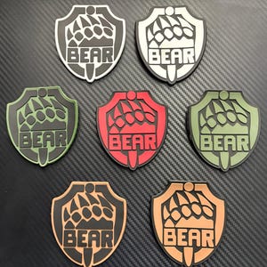 Patch de PVC BEAR – Patch de moral de facção Escape from Tarkov com velcro