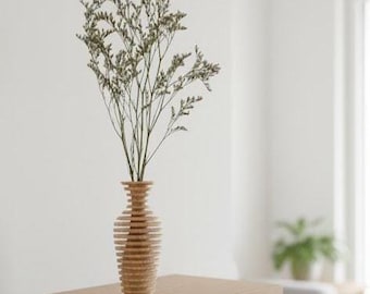 Handmade wooden  small vase modern  wedding gift carved vase vase for flowers modern vase wooden home decor vase minimalist vase unique vase