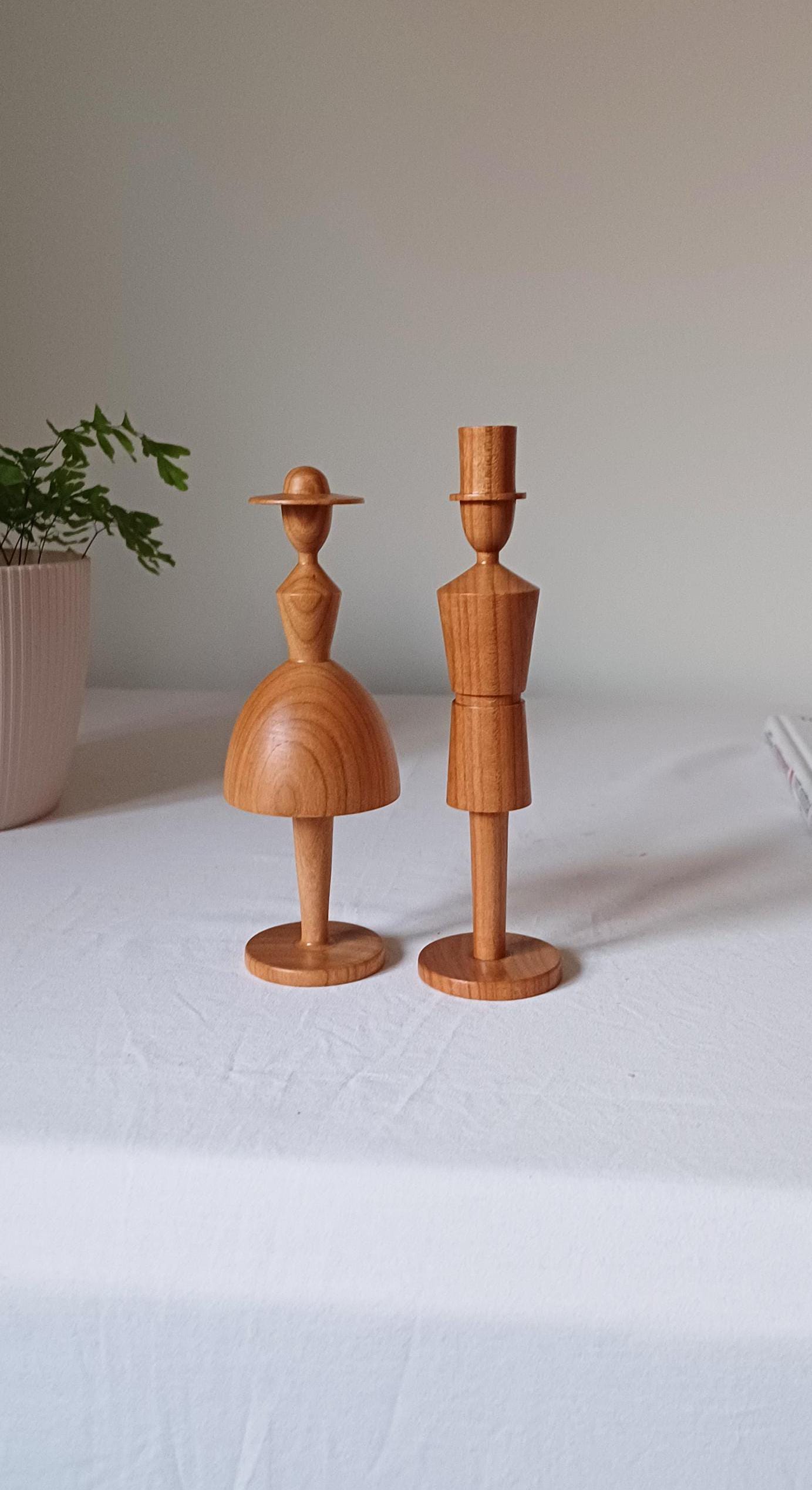 Wooden Couple Statue Anniversary Gift for Her 5th Anniversary Gifts for ...