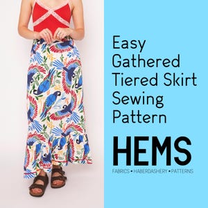 Tiered Maxi Skirt Sewing Pattern: Beginner-Friendly (PDF Pattern)