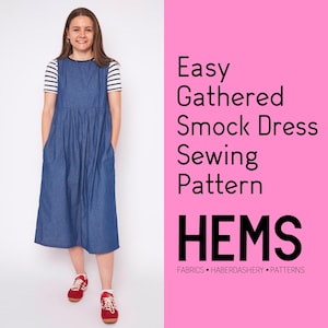 Easy Smock Dress Sewing Pattern – Beginner-Friendly, Tiered Ruffle (PDF Pattern)