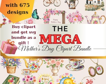 Mother's Day Clipart Bundle – Best Mom Ever Clipart, Mama Bundle Png, Mama Coquette Bow Png, Mom Shirt, Cards, Mugs & More