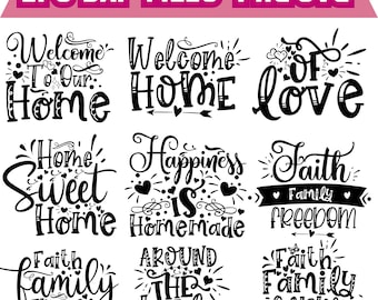 Family Svg Bundle, Matching Family Quotes Svg, Cricut Cut Files, Home Decor Svg, Reunion Shirt Design, Instant Download