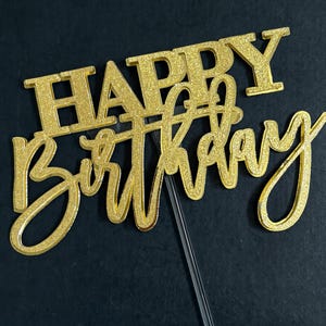 Happy Birthday Cake topper
