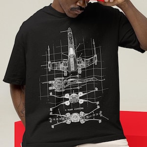Unisex, X Wing Fighter - Star wars shirt, x wing blueprint, star wars sweatshirt, xwing