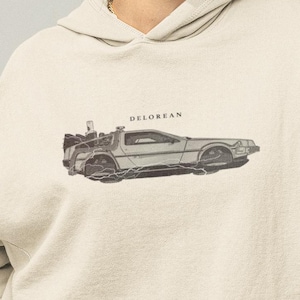Retro Delorean Car Unisex Hoodie, Back to the Future Shirt