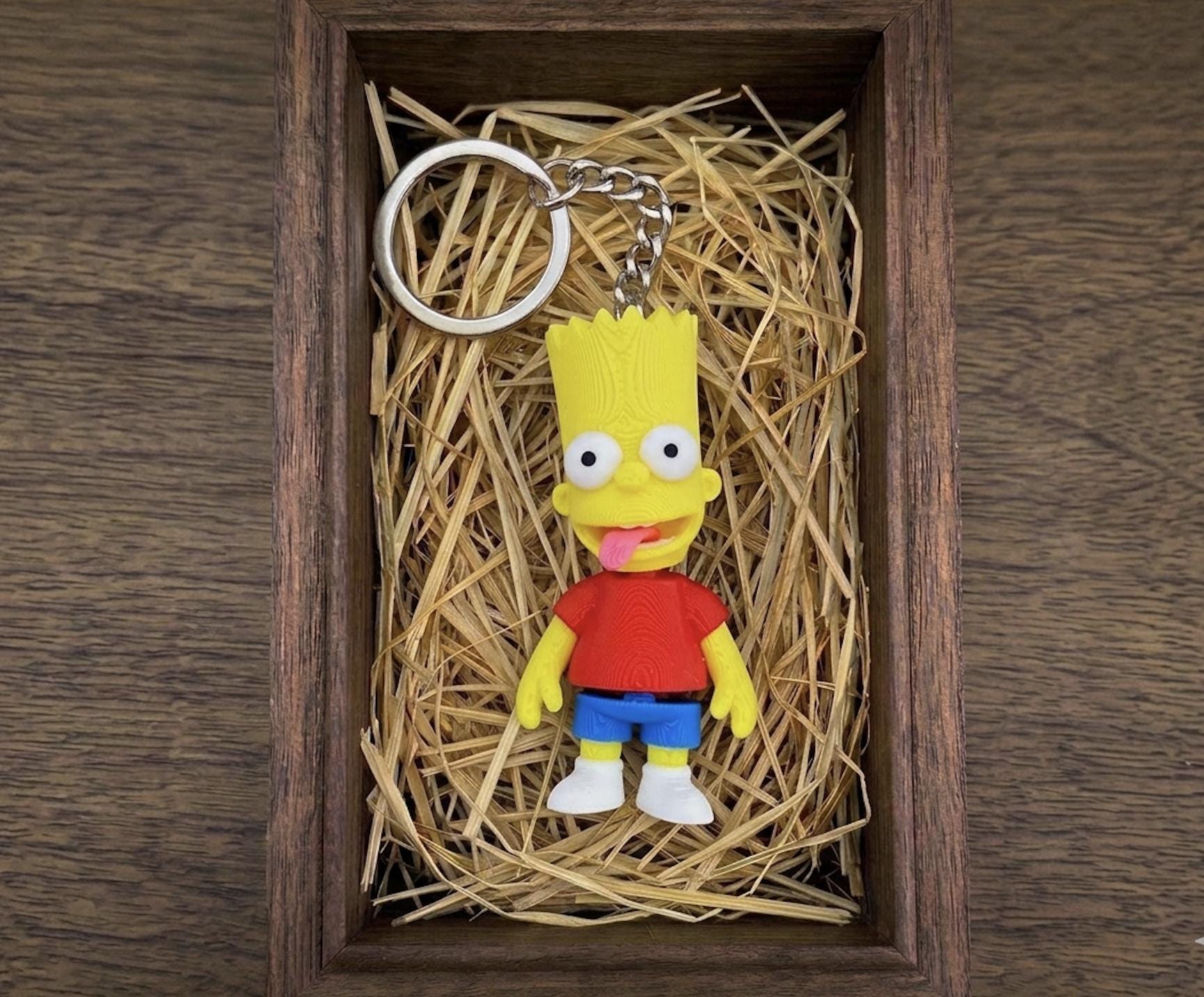 The Bart Simpson 3D Printed Keychain – Mini Flexi Keychain - Etsy