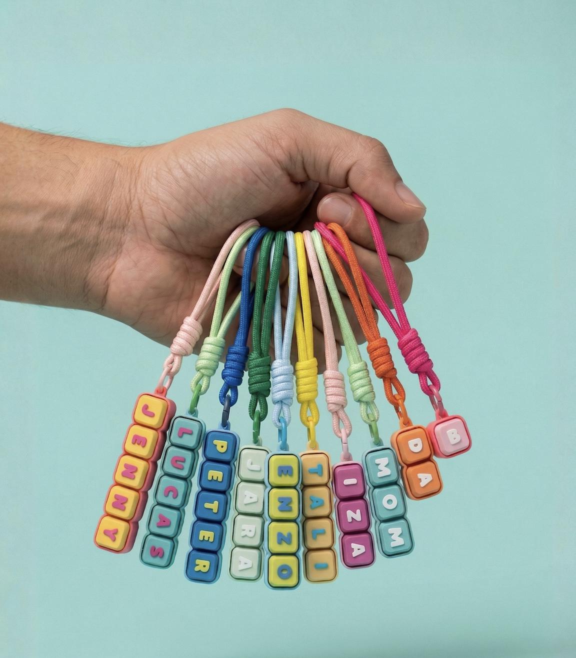 Personalized Name Keychain, Mechanical Keyboard Clicker Fidget Toy