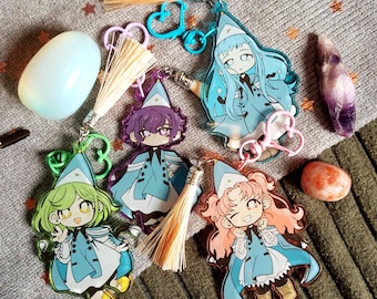 WITCH HAT ATELIER Coloured Acrylic Tassel Character Keychain