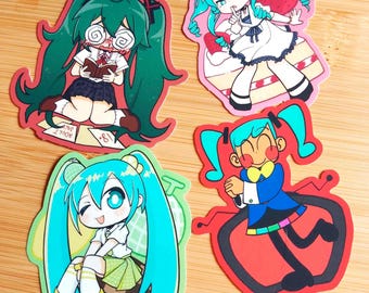 VOCALOID HATSUNE MIKU Coloured Edge Paper Stickers