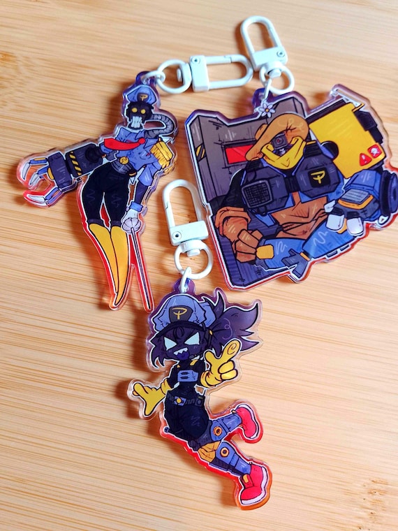 KRUGSTON QPD Acrylic Character Keychain - Etsy