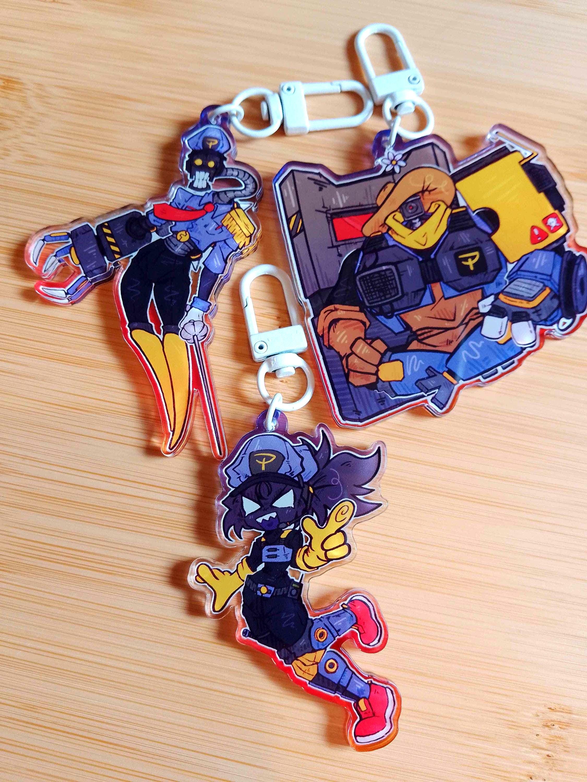 KRUGSTON QPD Acrylic Character Keychain - Etsy