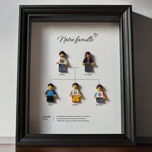 Gepersonaliseerde lijst voor minifiguren Gepersonaliseerde lijst Familiecadeaus cadeaus voor kerstcadeaus voor koppels Uniek jubileumcadeau Bruiloft Valentijnsdag