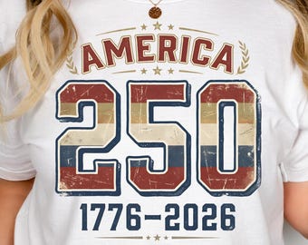 America 250th Anniversary Patriotic Tee, USA 1776-2026 Family Shirt