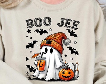 Boo Jee Ghost Sweatshirt: Spooky Halloween Women's Tee