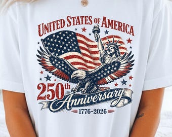 USA 250th Anniversary Eagle Flag Shirt – Independence Day Patriotic Apparel