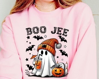 Boo Jee Ghost Sweatshirt: Spooky Season Halloween 2026 Sweatshirts