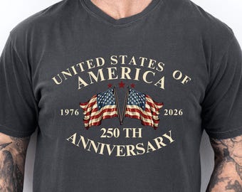 USA 250th Anniversary Shirt, Independence Day Family Tee, 4th July Patriotic Apparel