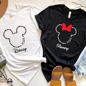 Disney 2025, Disney Family Shirts, Custom Family Disney Shirts, Mickey and Minnie Mouse Tees, Matching Disney Group Shirt, Disney Family